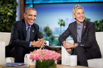 Ellen Degeneres and Barack Obama
