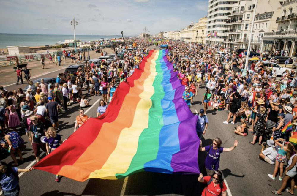 Pride festivities in Brighton
